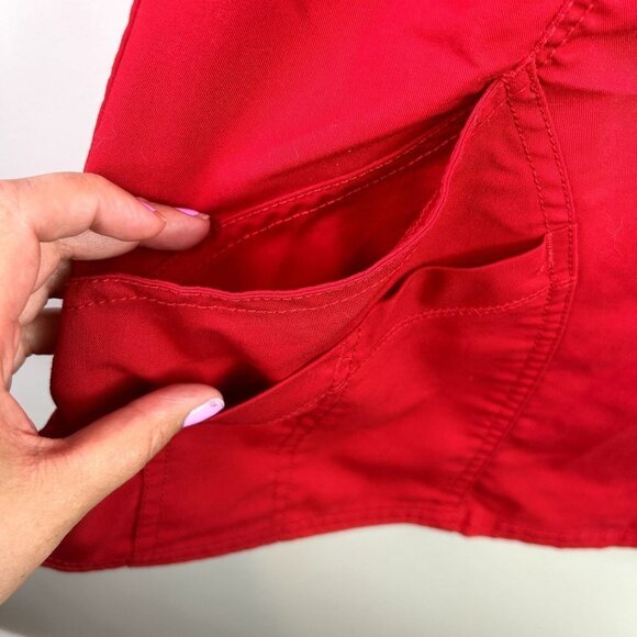 Scrubstar red short sleeve scrubs‎ size medium - Picture 6 of 7